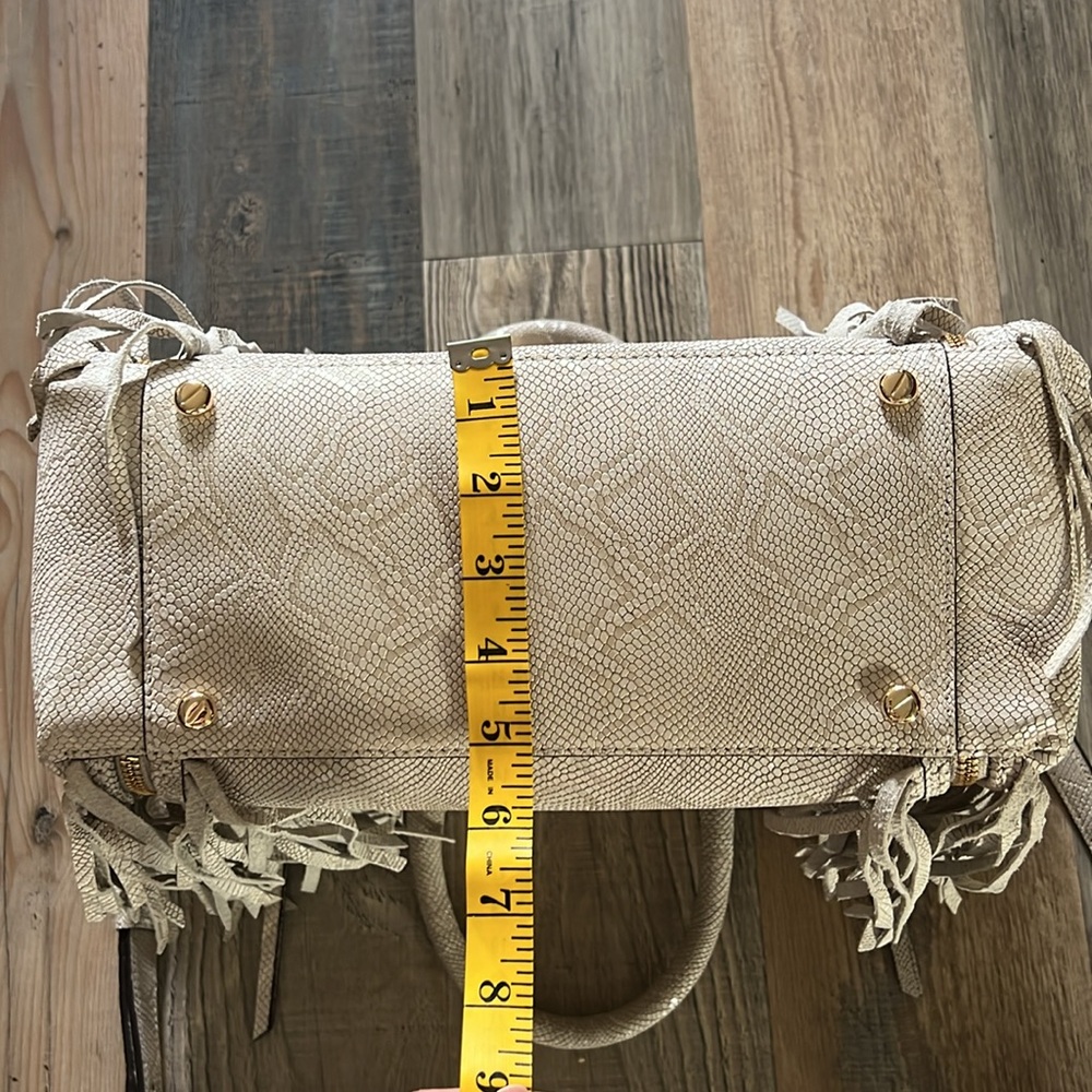 Henri Bendel A List Python Embossed Expandable Sa… - image 7